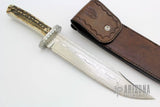 Damasteel and Stag Bowie
