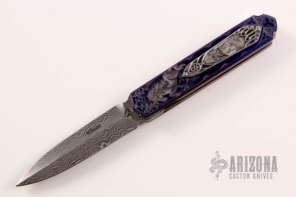 Engraved Folding Dagger